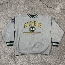 Vintage Lee Sport Green Bay Packers Crewneck Sweatshirt Mens Sz L Embroidered