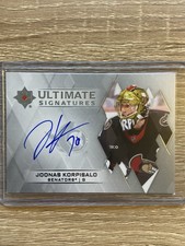2023-24 UD Ultimate Collection Signatures Auto Joonas Korpisalo #US-JK Ottawa