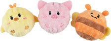 Plush Squeaky Dog Toys for Small Dogs  Puppies - 3 Pack Cute Animal Puppy Chew