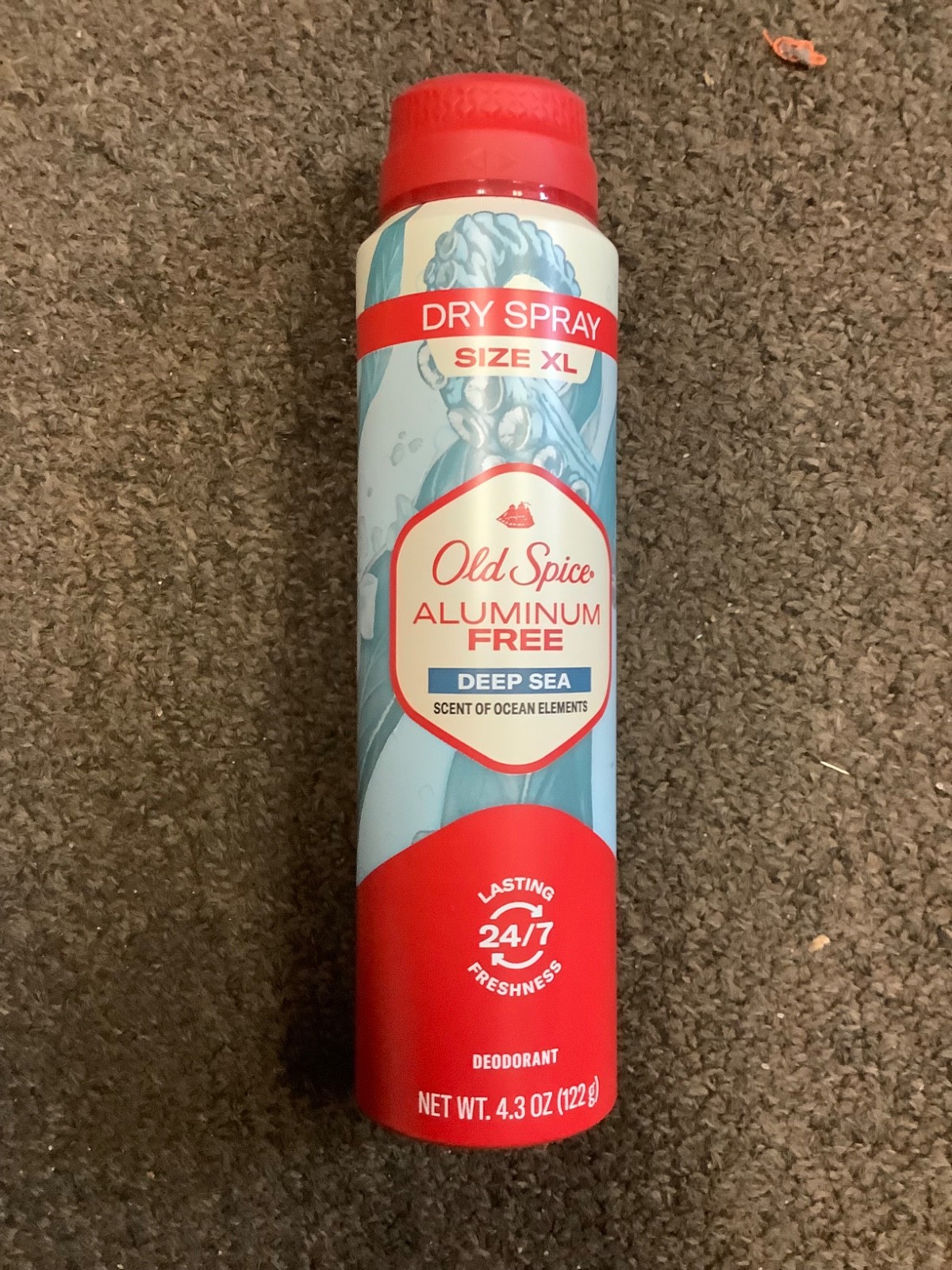 Lot of 2 Old Spice Dry Spray XL Aluminum Free Deep Sea Deodorant Spray 4.3oz