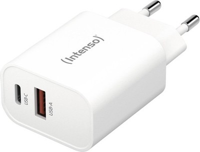 Intenso Ladegerät Power Adapter W30AC weiß 30W USB-A USB-C