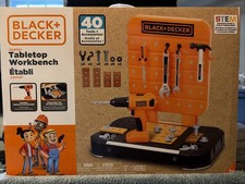 BLACK DECKER Junior Tabletop Workbench - Pretend Play father son tool set new