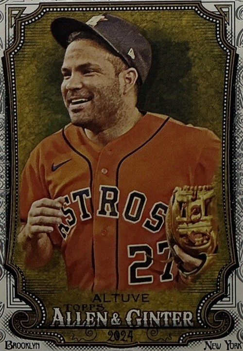 Jose Altuve PSA 10 -2024 Topps Allen & Ginter Portrait w/ Foil Filagree -Astros view 4