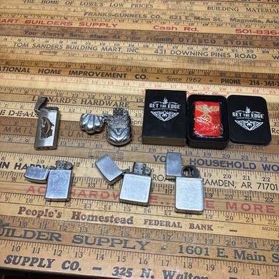 Nimrod, Zippo, Get The Edge Cigarette Lighters Lot of 6 