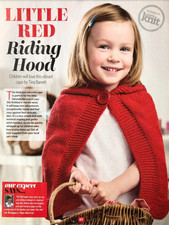 Tina Barrett knitting pattern baby & child aran 1-button cape with hood