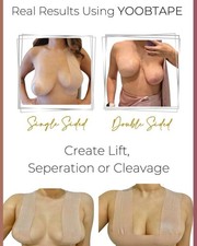 Boob Tape for Breast Lift w/ Nipple Covers   Waterproof, Sweatproof, Invisible