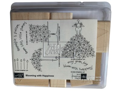 Stampin Up  Blooming With Happiness  2006, Set of 6, Retired