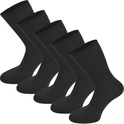 10 Paar Berufssocken Ripp Businesssocken aus 100% Baumwolle gerippt atmungsaktiv