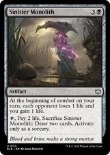 MTG - Sinister Monolith - 113 - Bloomburrow - NM