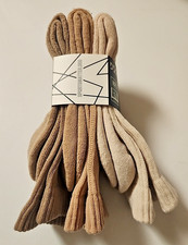 DSG Unisex 3 Pack Neutral Color Crew Socks Size Medium