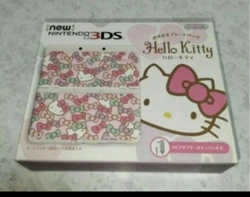 New Nintendo 3DS Hello Kitty Kisekae Plate Pack Console Brand New Japan