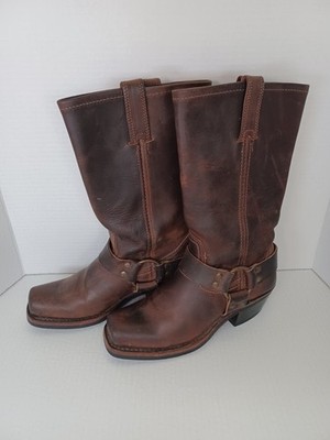 VINTAGE Frye Women's Harness Boot, Size US 5.5M, Genuine Leather 80s/90s 