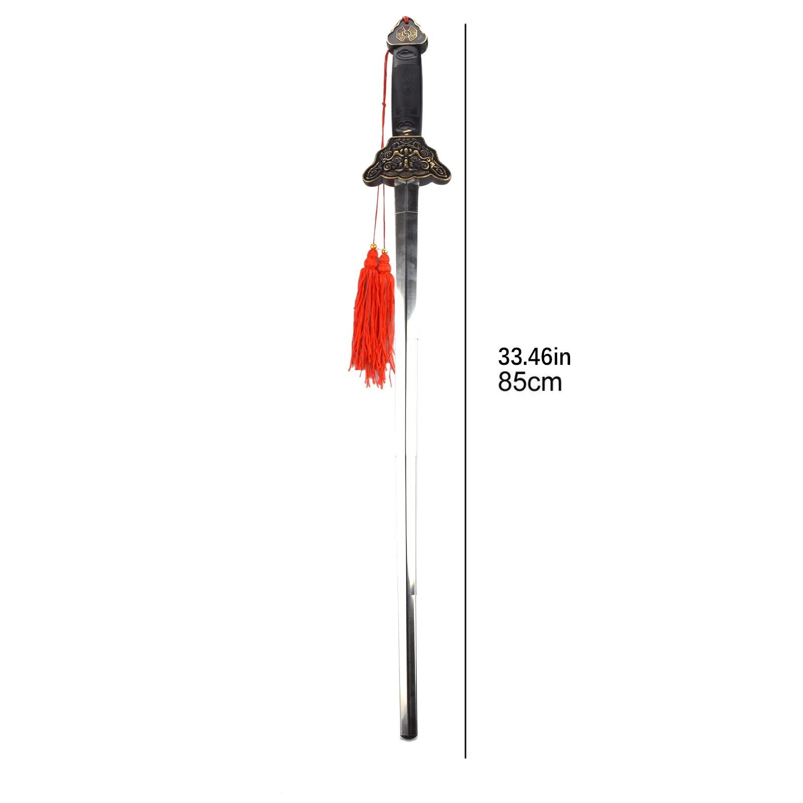 Steel Sword Swallowing Illusion Close Up Street Magician Real Magic Trick Props image 8