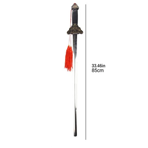 Steel Sword Swallowing Illusion Close Up Street Magician Real Magic Trick Props image 8