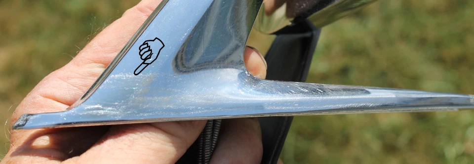 1967 年福特 Fairlane Mustang 猎鹰野马美洲狮 LH 遥控侧视镜 — 第 3/4 张图片