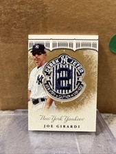 2020 Topps Update Joe Girardi Commemorative Patch Gold 10/25 #JFP-JG Yankees