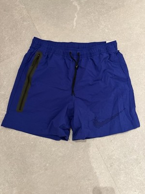  Nike Tech Woven Sport Shorts Zip Pocket Mens Size XL - HJ0679-539 NEW Blue Blau