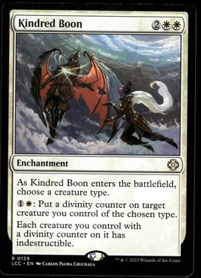 1x Kindred Boon - Commander: The Lost Caverns of Ixalan - NM - MTG