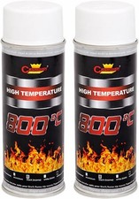 2 x Heat Resistant Stove 400 mL High Temperature Spray Paint - 5 Colours 400 mL