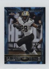 2015 Topps Chrome Mini Hot Box Blue Diamond Refractor CJ Spiller #78 0m0