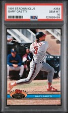 1991 TOPPS STADIUM CLUB #353 GARY GAETTI PSA 10