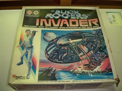 COX  gas powered  Buck  Roger s Invader .049 Engine. Unused In Very Nice Box