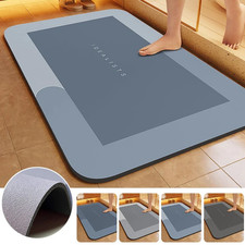 SUPER Water Absorbent Bath Mat Non-Slip Quick Dry Bathroom Shower Rug 24"/32"