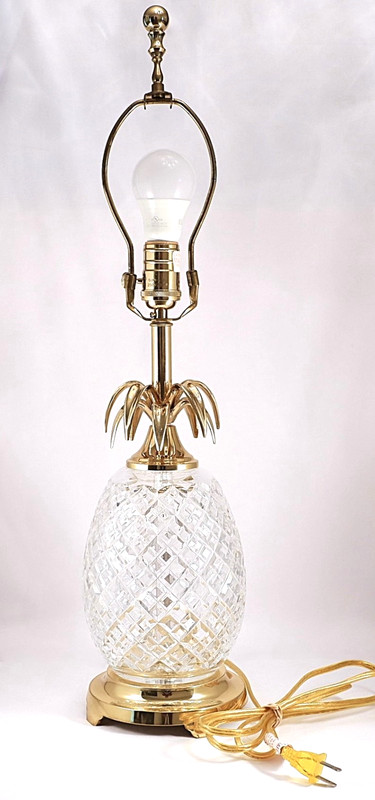 Waterford Crystal Ireland Pineapple Electric Table Lamp- Hospitality Collection
