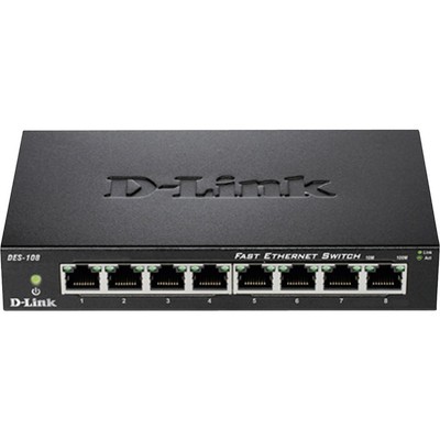 D-Link DES-108 Netzwerk Switch  8 Port 100 MBit/s