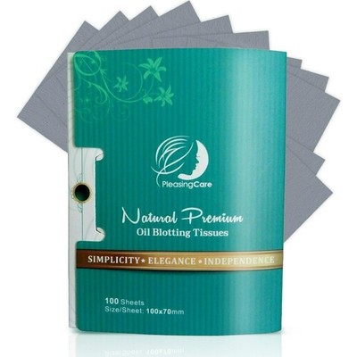 Natural Oil Absorbing Facial Blotting Papers with Bamboo Charcoal 100 Sheets