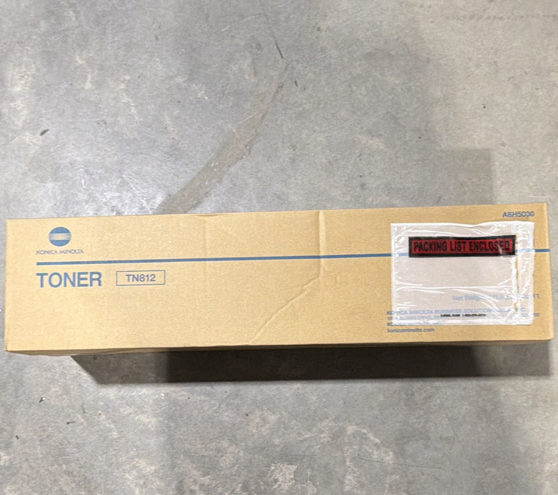 Konica Minolta TN812 Toner Cartridge MPN A8H5030 Exp 2024/11