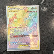 Pokémon Naganadel & Guzzlord GX 260/236 Sm-Cosmic Eclipse Rainbow Rare Holo 280… on eBay