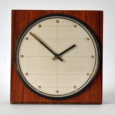 Kienzle Automatic TISCHUHR, Holz/Messing, 15 x 15 cm, 60er Jahre