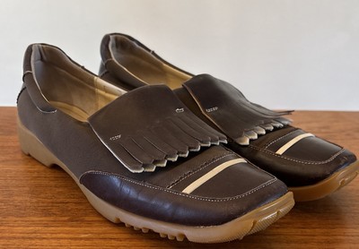 Walter Genuin Linea Stretch Golf Shoes Women s US 9.5 Kiltie Italy Excellent