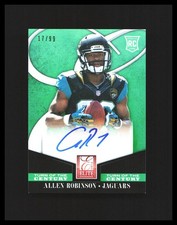 2014 Allen Robinson Auto Rookie Card - Panini Elite Green Foil #104 /99 Jaguars. rookie card picture