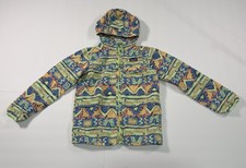 Patagonia Kids Baggies Jacket Salamander Green Print UPF 40 Size M 10 