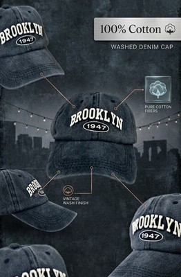 Baseball Cap  Brooklyn 1947    Unisex   Neu   Verstellbar   Streetwear / Alltag