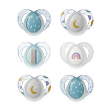 Tommee Tippee Night Time Pacifier, 6-18 Months, Symmetrical Silicone, BPA Free