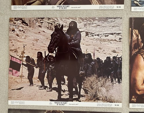 1970 Beneath the Planet of the Apes 11” x 14” Lobby Card Set of 8 LARGE! Color! - Picture 4 of 10