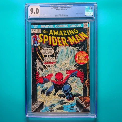 🕷️ AMAZING SPIDER-MAN #151 CGC 9.0 1975 Bronze Age Key! Spectacular Romita Sr.