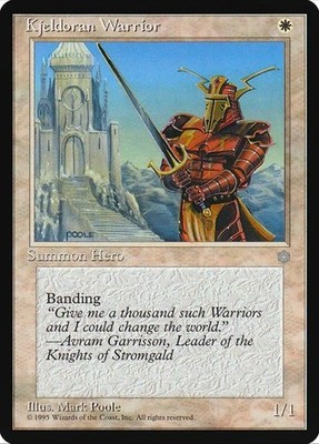 X 1 Kjeldoran Warrior NM-M Ice Age MTG Magic The Gathering
