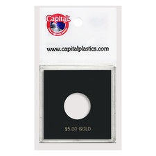 Capital Plastics Krown Coin Holder $5 Gold Half Eagle 22mm Indian Head Acrylic