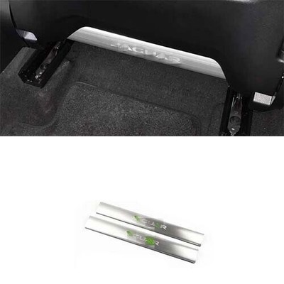 Protect Strip 2018-2020 Front Seatback Anti-Kick Silver Steel For Jaguar E-PACE