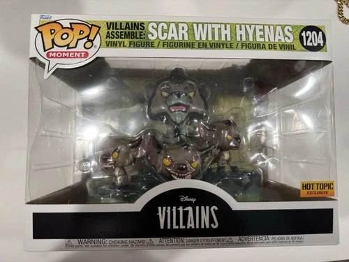 Funko Pop! Disney Villains Scar Hyenas 1204 Vinyl Figure Hot Topic Exclusive!