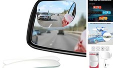LivTee XLarge Blind Spot Mirror HD Glass Adhesive Mount Rounded Rectangle