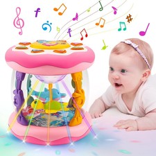 Ocean Projector Baby Light Up Toy for Infants 0-12 Months - Pink