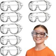 Kids Safety Goggles, Lightweight Polycarbonate Lenses and PVC Frame, Unisex, ...