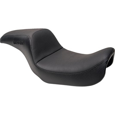 Slyfox Seat - Black Logo - Black Vinyl/Slipstop - Carbon Fiber Dyna 4683A-slyfox