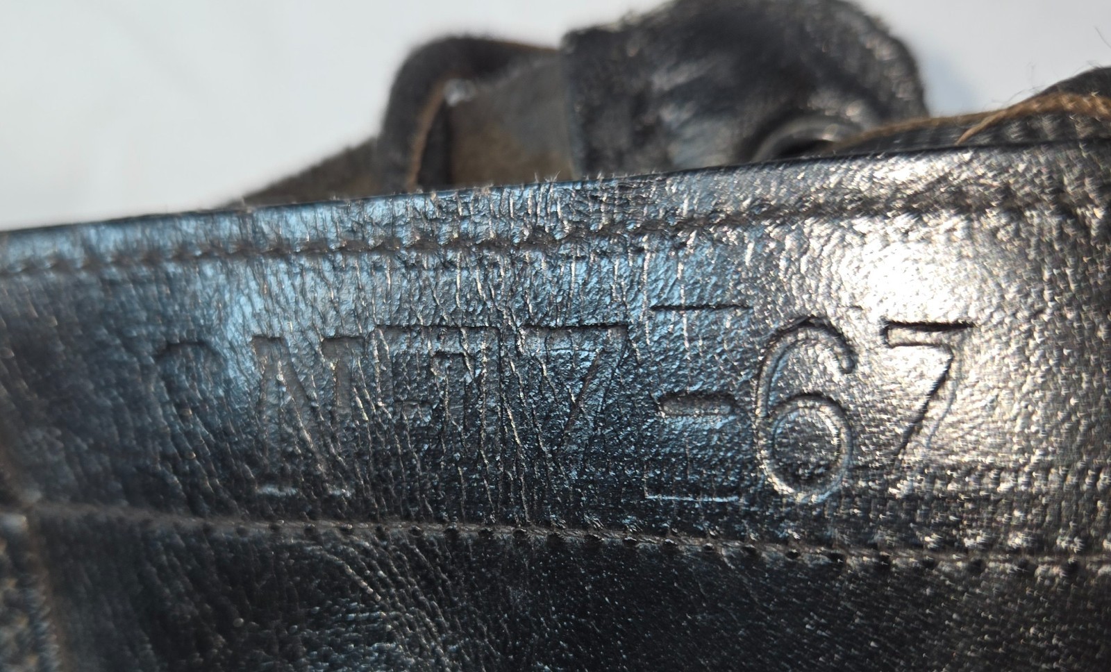 Vietnam War US Army Boots Biltrite Black Leather Sz 8 N 66250 July 1967 Exc Con