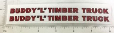 Buddy L Wooden Timber Truck Sticker Pair BL-200